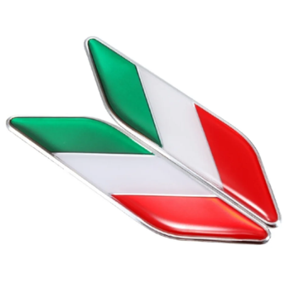 Car Italy Flag Italian Emblem Stickers Fender Car Decal For Fia