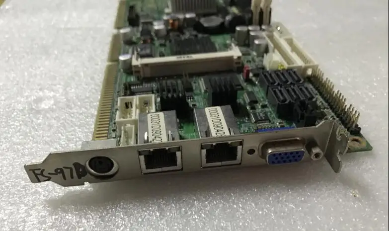 FS-97D 100% OK Original Embedded IPC Board Full-size CPU Card ISA Industrial Mainboard PICMG 1.0 ISA PCI Bus with CPU RAM 2*LAN