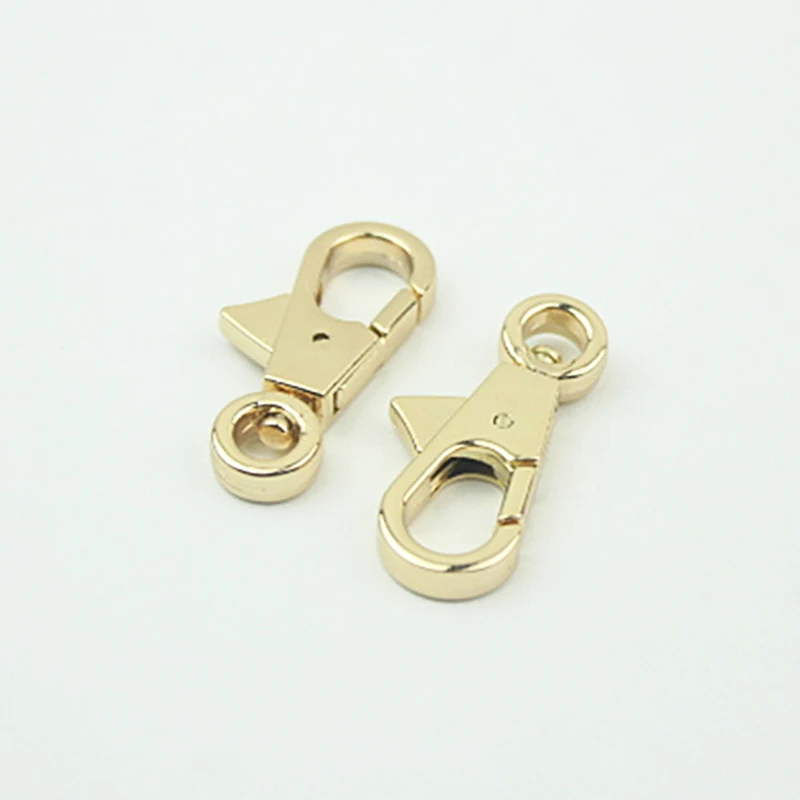 1pcs Metal Snap Hook Trigger Lobster Clasps Clips Spring Gate Leather Craft Tiny Pet Leash Bag Strap Webbing Keychain Hooks DIY