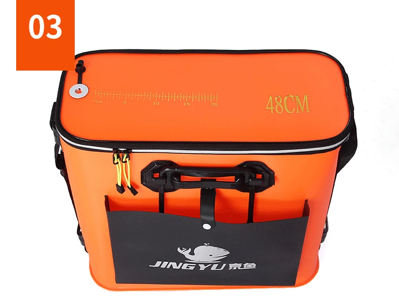 Tragbare Angeln Tasche Wasser Eimer Lagerung Boxen Faltbare Verdicken Live Fisch Tank Wasser Eimer Outdoor Camping Angeln Tackle – Detail 4