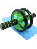 Ab Rolller Wheel Abdominal Exercise Roller - Classic Dual Wheel with Foam Handles - Includes Extra Thick Knee Pad