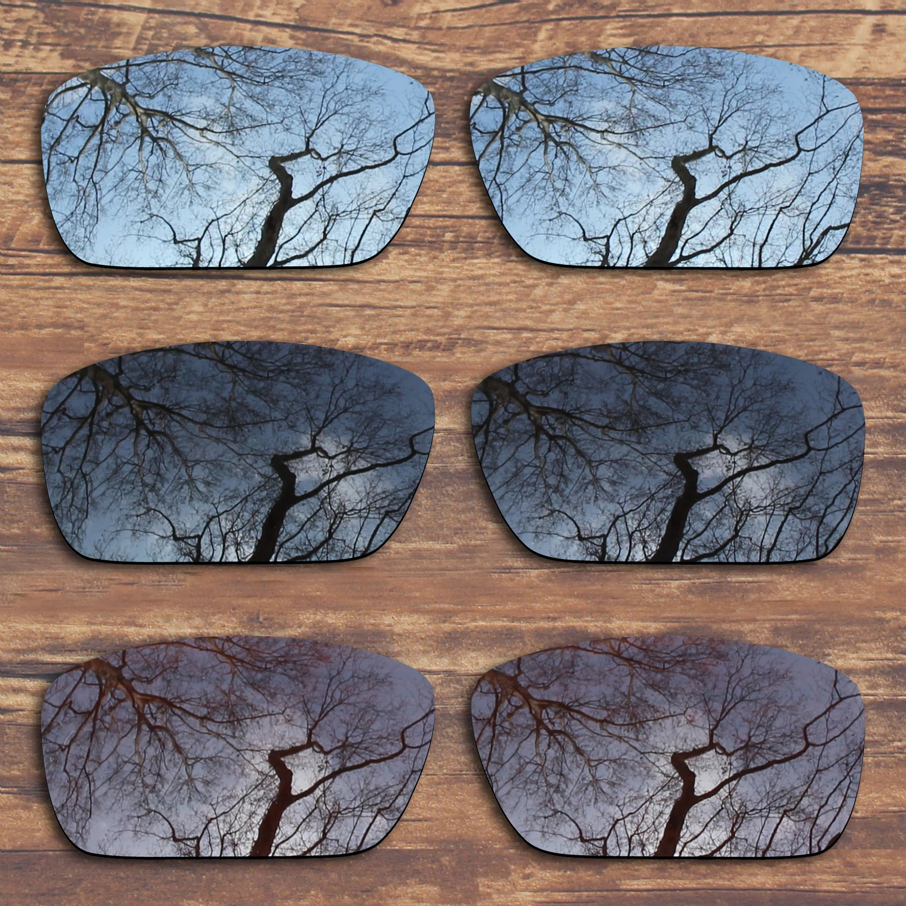 

Millerswap 3 Pairs Black.Silver.Brown Polarized Replacement Lenses for Oakley Fuel Cell OO9096 Sunglasses