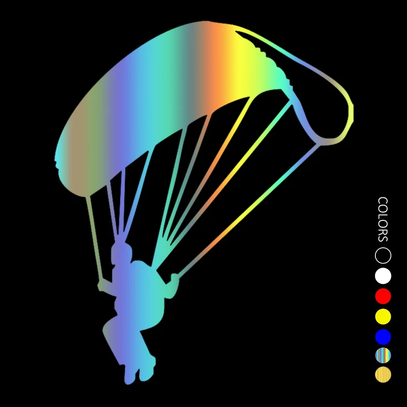 

CS31147# Various Sizes Car Sticker Die-Cut Vinyl Decal Paraglider Waterproof Auto Decors on Car Body Bumper Rear Window