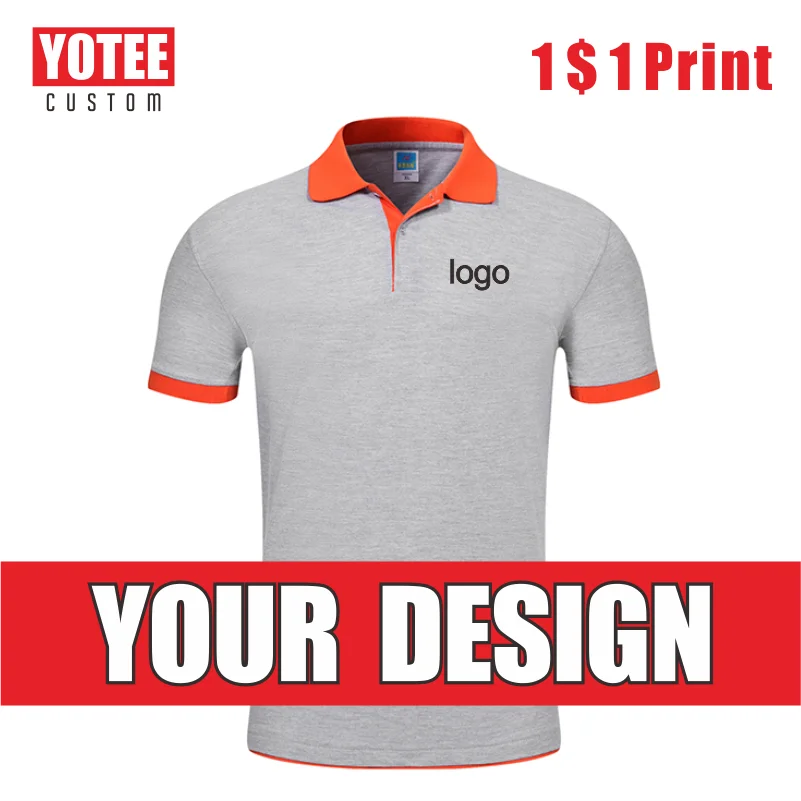 YOTEE 2024 New Embroidered Polyester Short-Sleeved Polo Shirt Company Group Customization Cheap Mn And Women POLO Short-Seeved