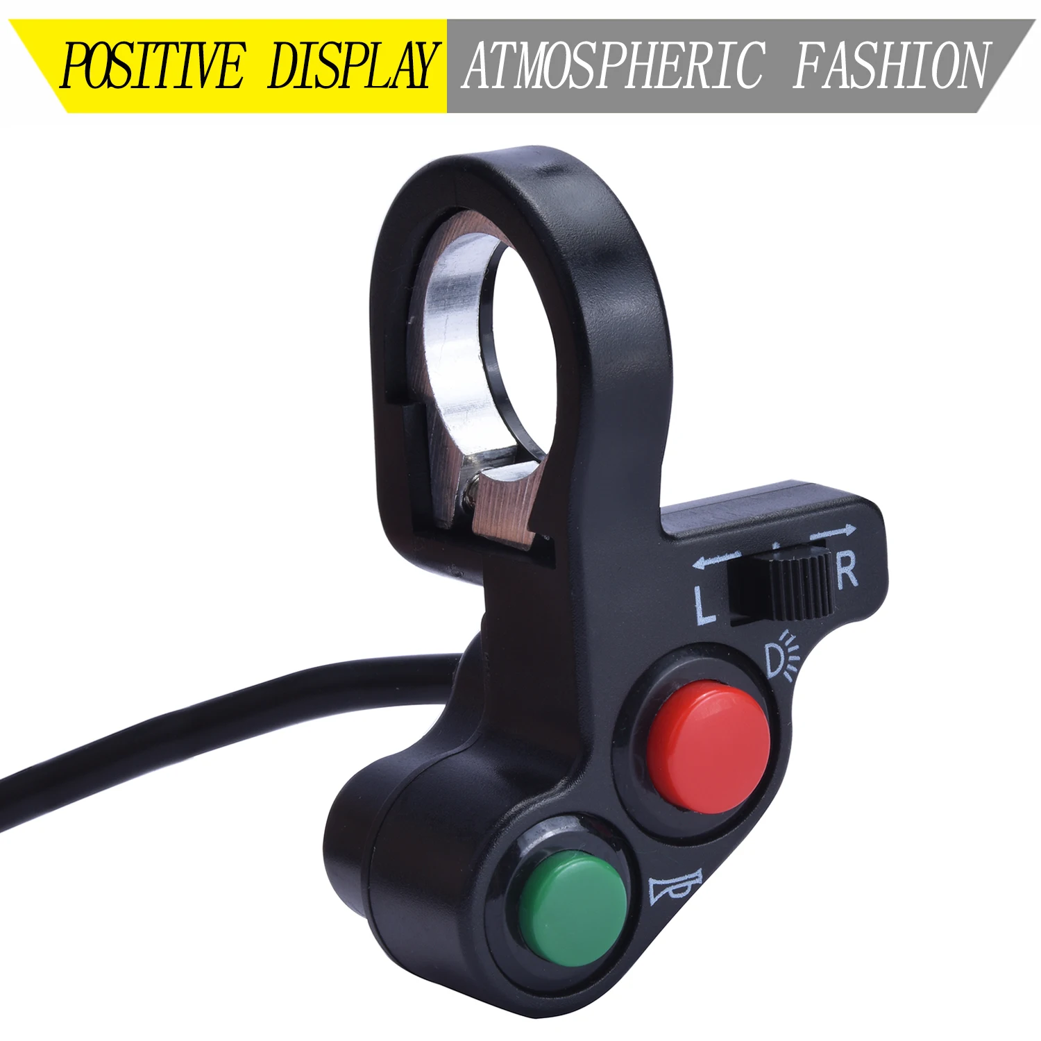 Motorcycle Turn Signal Light Switch Horn ON/OFF Button For 7/8