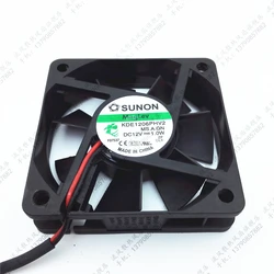 Free shipping SUNON KDE1206PHV2 6015 12V 1.0W 2 Wires Cooling fan