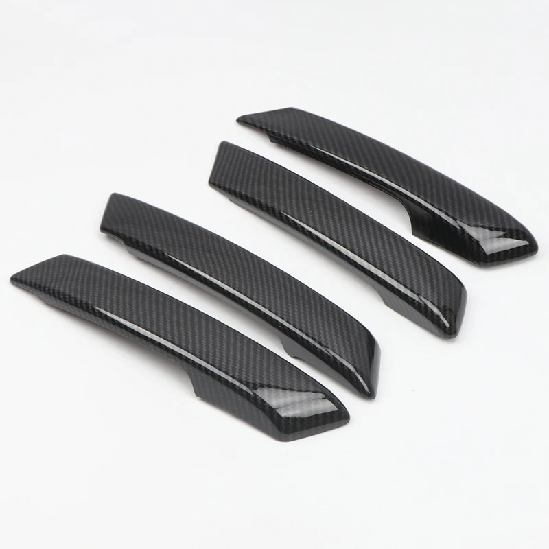 For Mitsubishi Pajero V80 V93 V95 V97 V98 2007-2021 Carbon Style Side Door Interior Armrest Handrails Cover Trim Car Styling