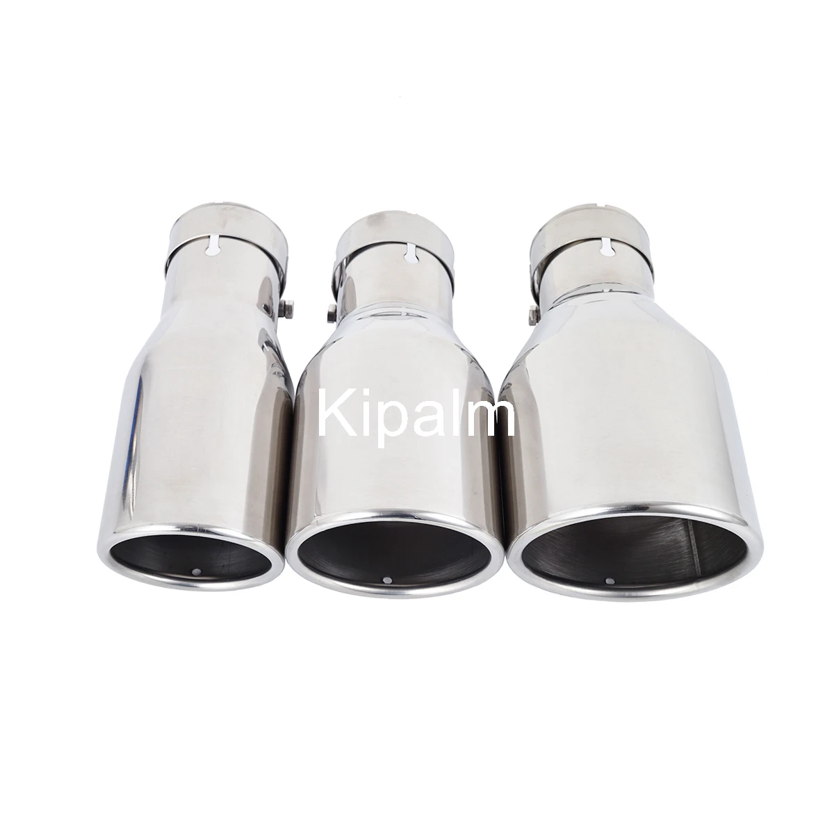 1 Piece Car Slanted Universal Polished Stainless Steel Exhaust Pipe Muffler Tips for Audi VW Golf BMW Toyota Honda Parts