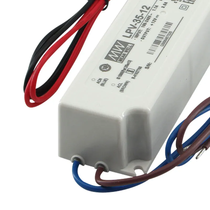 MEAN WELL LPV-60-12 5V 12V 15V 24V 36V 48V Meanwell 20W 35W 60W 100W 150W Single Output LED Driver Switching Power Supply