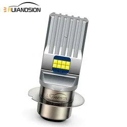 RUIANDSION 1Pcs P36D 6V-24V 12V Headlight Bulb Motorcycle LED Moped Scooter Driving Light 860Lm 2525SMD 6000K White