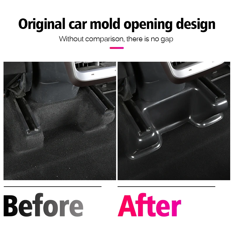 For Tesla Model Y Car Seat Lower Slide Rail Corner Guard Cover Anti Kick Protective Panel Interior Decoration Refit Accessories