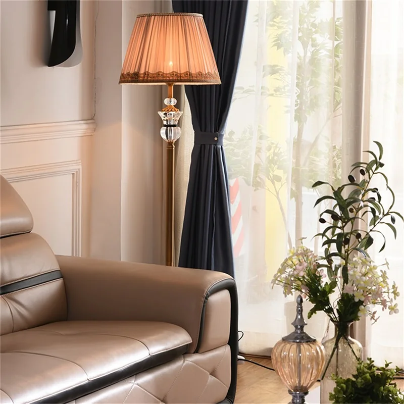 AOSONG Floor Lamps Contemporary LED Luxury Design Crystal Light Decorative For Home