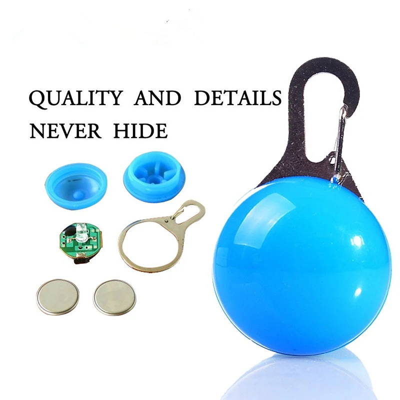Pedant Pet Led Flashing Pet Collar Buckle Tie Collar For Training Walking Pet Supplies Dog Cat Puppy LED Night Safety