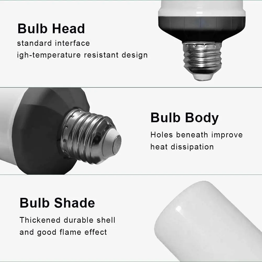 Imagem -03 - Levou Chama Lâmpada Fogo E26 B22 Lâmpada de Milho Cintilação Levou Luz Efeito de Chama Dinâmica 5w 85v265v para Iluminação Doméstica E27