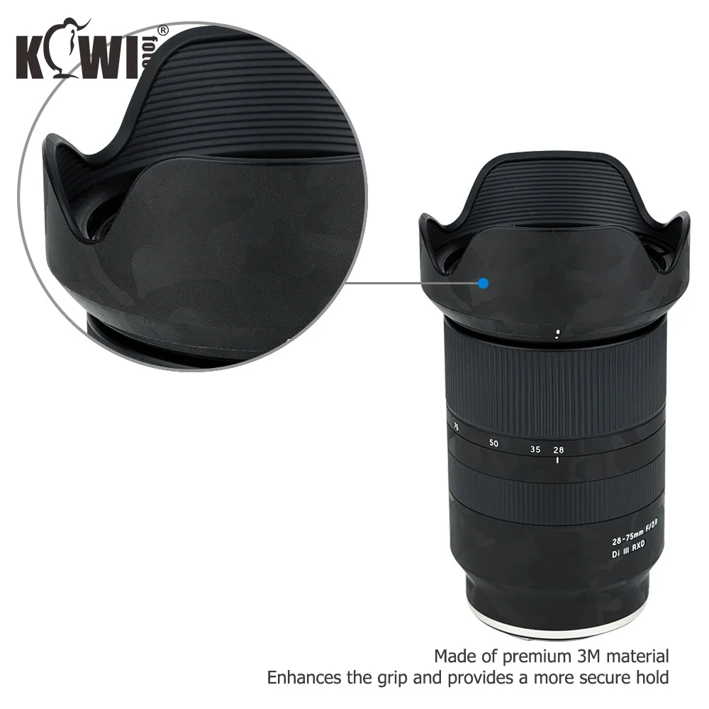 المضادة للخدش عدسة غطاء فيلم ل تامرون 28-75 مللي متر f/2.8 Di III RXD A036 عدسة و عدسة هود مكافحة الشريحة الجلد 3m ملصق الظل الأسود