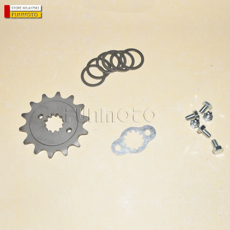 14 teeth  sprocket/washer/bolts/sealing suit for CF250NK/CF250 MOTORCYCLE