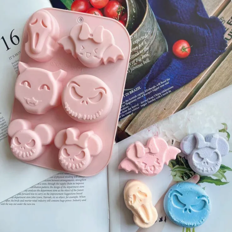 Halloween Silicone Mold Kitchen Baking DIY Cake Dessert Decoration Pudding Dessert Chocolate Mold Halloween Ghost Silicone Mold