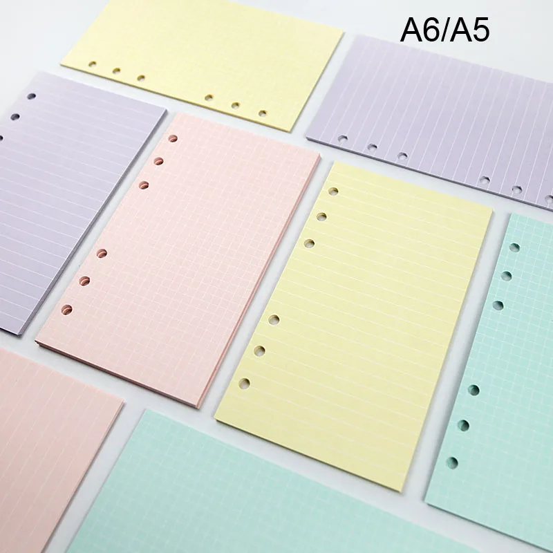 2025 New 40 Sheets A5 A6 Loose Leaf Notebook Paper Refill Spiral Binder Index Inner Pages Monthly Weekly Daily Planner Agenda