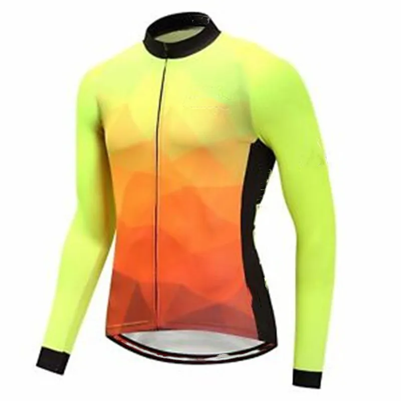 2021 Hot Selling Long Sleeve Cycling Jerseys With Pockets MTB Tops Pro Team Off Road Bike Clothes Anti UV Bicycle Shirts For Men