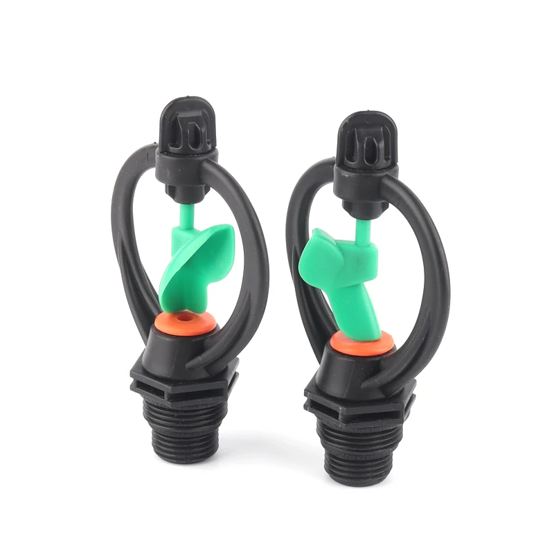 Aspersor de rotação automática para irrigação, bocais com rotação de 1/2 "ou 3/4", tipo borboleta, para jardim, gramado, 1 a 50 peças