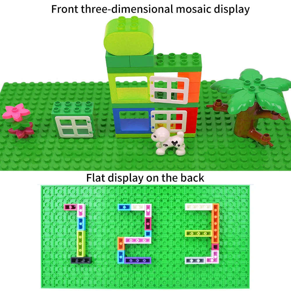 The New Double-sided Base Plate Diy Building Blocks Compatible with Classic Base Plates 16*32 Dots Toys for Children Kids Gift