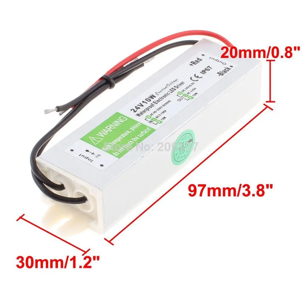 

DC24V 10w led driver Waterproof Electronic Driver outdoor power supply led strip transformer