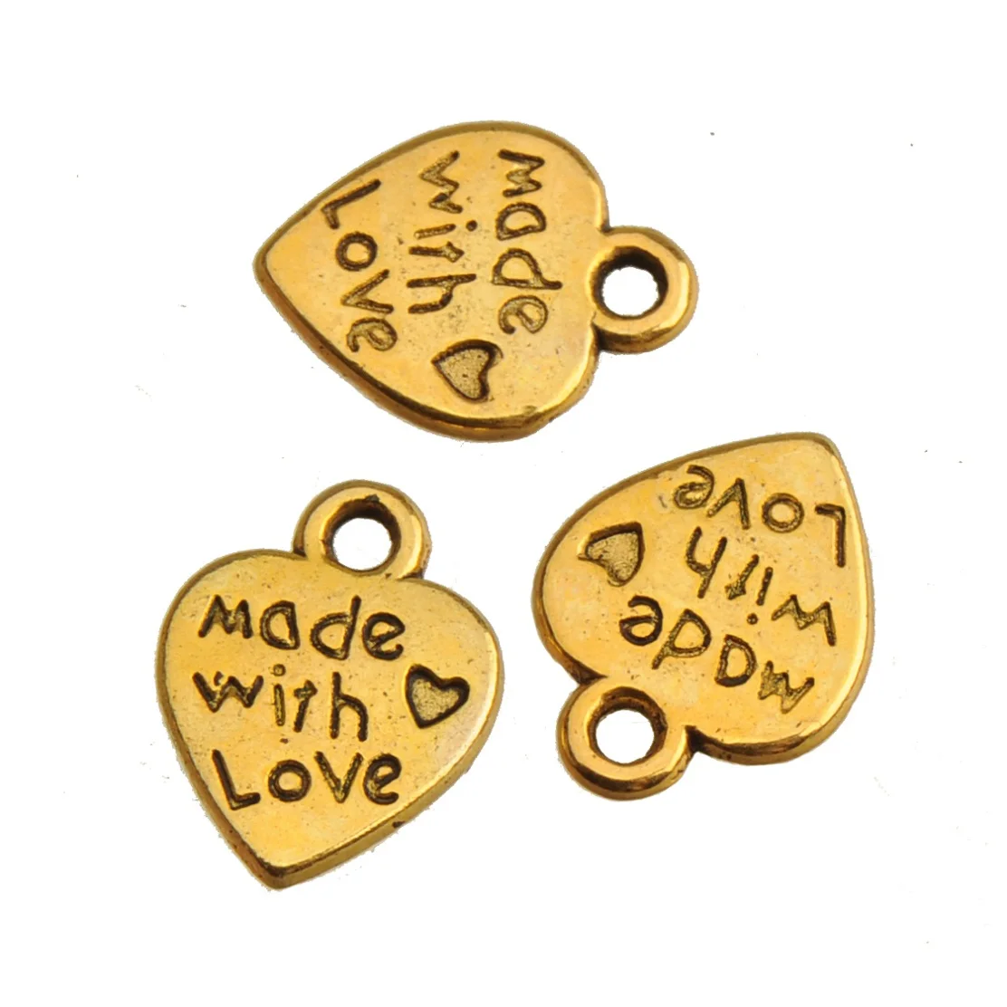 70pcs Charms Jewelry Making Suspension DIY Crafts Metal Bracelet Necklace Findings Love Designer Pendant For Handicrafts In Bulk
