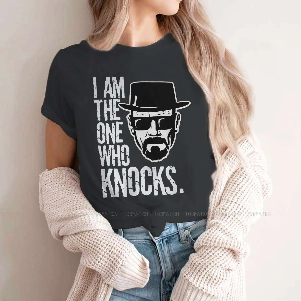 Dad Women Shirts Breaking Bad Walter White TV Show Oversized T-shirt Goth Vintage Female Top