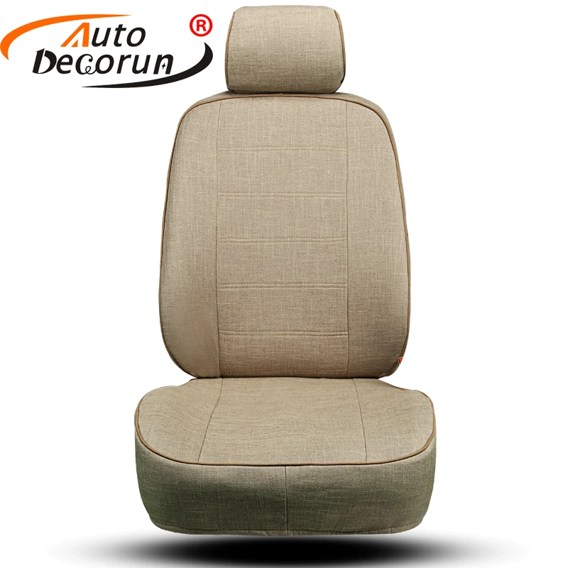 AutoDecorun Dedicated Car Seat Cushion for Nissan Sunny 2015 Car Seat Covers Sets Flax Cars Seat Supports Interior Accessories