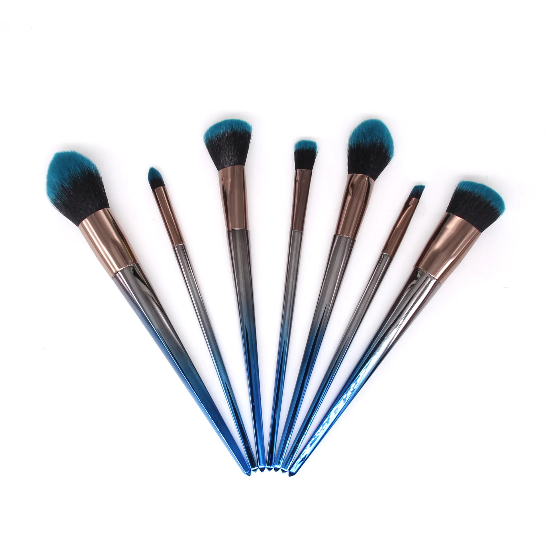 Wholesale Professional 2020 hot Gradient rhombus makeup Brush Set Makeup Brushes Beauty Makeup brushes Maquillaje