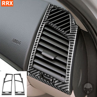 For BMW 1 Series E81 E82 E87 E88 2008-2013 Carbon Fiber Stickers Air Conditioning Outlet Sides Panel Frame Trim Car Accessories