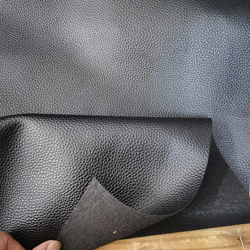 Dobra, miękka skóra PU, czarny mały wzór liczi, tkanina ze sztucznej skóry, sofa do szycia, pokrowiec na krzesło DIY, materiał torby, fotelik samochodowy
