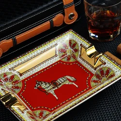 Large Ceramic Cigar Ashtray for Living Room, Creative Ashtray Holder, Luxury Ashtray, 2 Slot, CA-030, Hot Sale