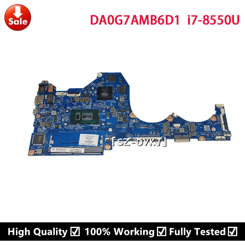 Para Pavilion 14-CE TPN-Q207 laptop motherboard Com i7-8550U 2GB DA0G7AMB6D1 L26404-601 L18497-001 L18497-601 mainboard