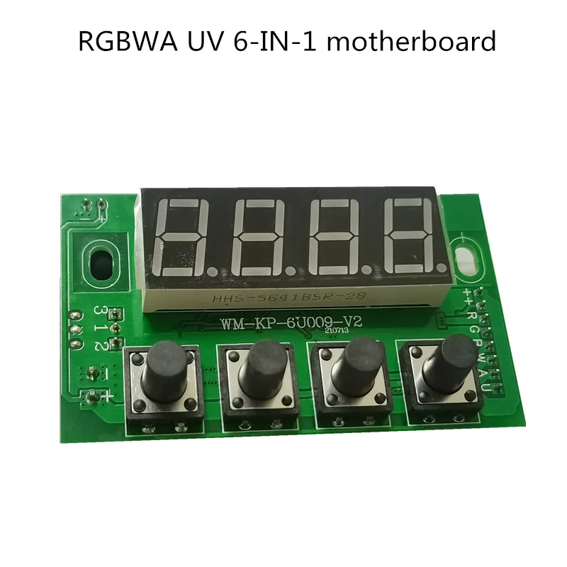 RGBWA UV motherboard,DC 12-36V  6-in-1 led Par motherboard, 6 / 10CH professional stage light accessor