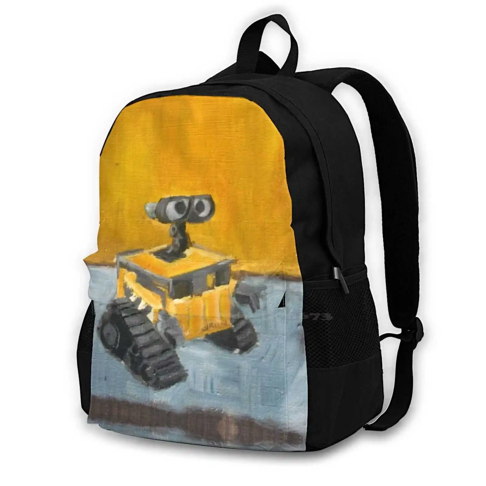 Hot Sale Schoolbag Backpack Fashion Bags Robot Rothko Mark Pixar Orange Blue