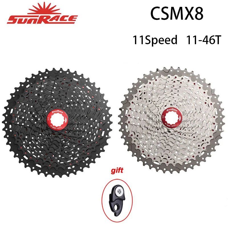 SunRace  CSMX8 cassete 11 velocidade mtb kcnc accesorios 11 Speed 11-46T  11-51T Wide Ratio bike bicycle cassette Mountain