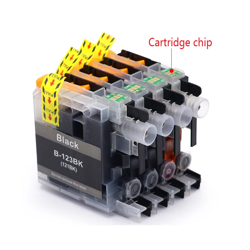 Imagem -04 - para o Irmão Lc123 Cartucho de Tinta Compatível para Mfc-j4510dw Mfc-j4610dw Impressora Cartucho de Tinta Lc121 Mfc-j4410dw Mfc-j4710dw 16pk