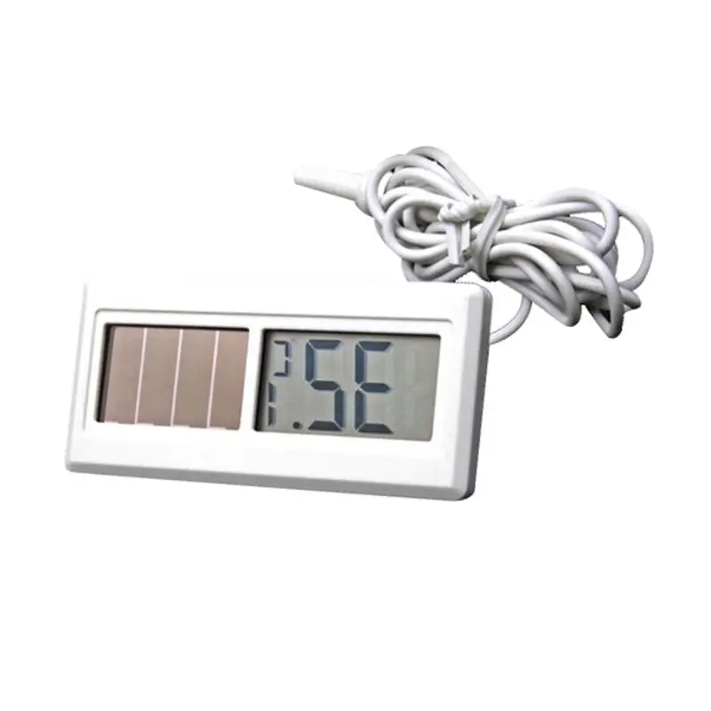Termómetro Digital Solar LCD impermeable, Sensor de hidrotermógrafo con Cable, 1M