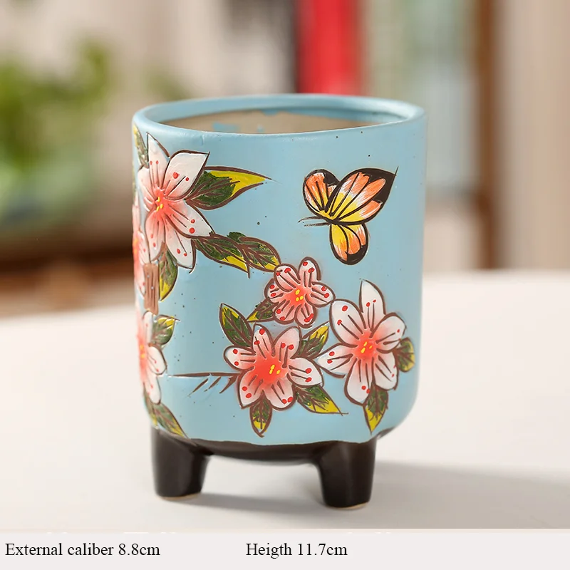 

Цветные цветы, цветочный горшок, суккуленты, искусственное растение, керамический горшок для сада, сада, дома, подоконника