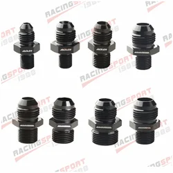 ADLER SPEED AN4 AN6 AN8 AN10 AN12 до 1/8 дюйма 1/4 дюйма 3/8 дюйма 1/2 дюйма 3/4 дюйма BSP, прямой фитинг, адаптер, алюминий, черный