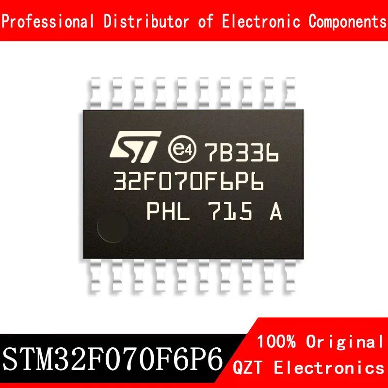 5 pçs/lote original novo stm32f070f6p6 stm32f070 tssop20 microcontrolador mcu em estoque