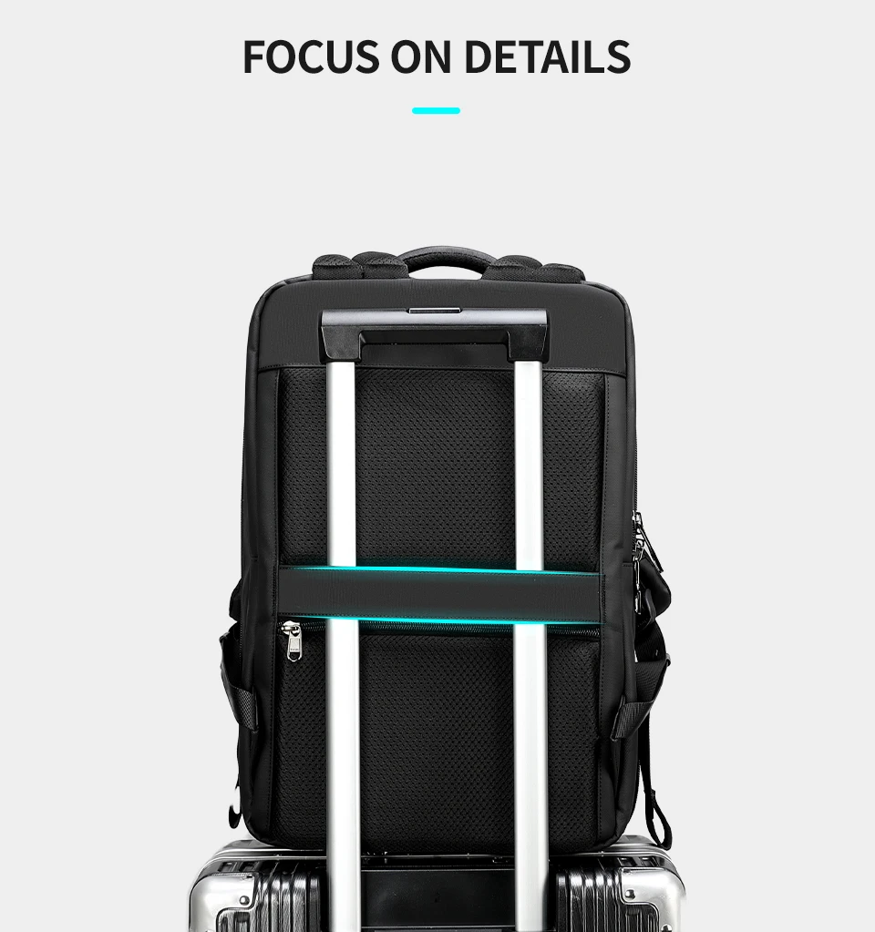 Tigernu Anti Diebstahl Rucksack 15,6 zoll Laptop Rucksack Männer TPU Wasserdichte Reise Rucksäcke Männlichen Schule Taschen Für Männer Gepäck Taschen – Detail 11