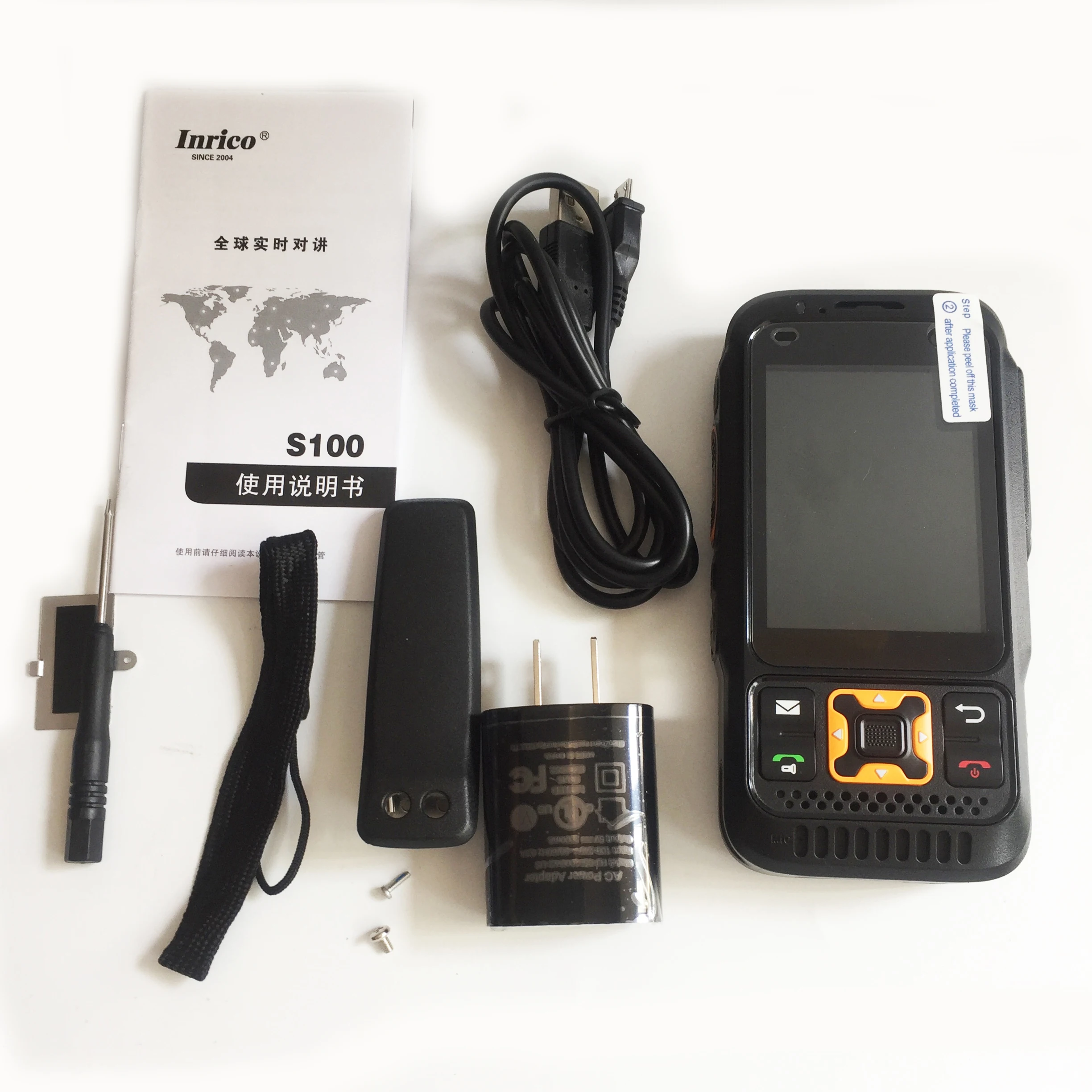 Inrico S100 Zello Radio GSM 4G LTE Network Poc Radio IP68 Waterproof SOS Android Mobile Phone Walkie Talkie PMR Radio