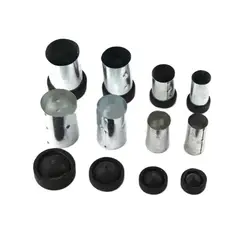10pcs 35mm Iron Casting Flasks With 1 Rubber Sprue Base Jewelry Casting Plaster Mold
