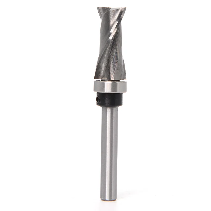 Bearing Ultra-Perfomance Compression Flush Trim Solid Carbide CNC Router Bit for woodworking end mill  1/4\