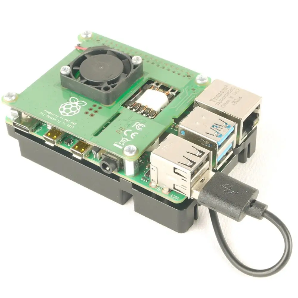 DSLRKIT-Base de refrigeración para Raspberry Pi 4B, disipador de calor de aluminio, ventilador Turbo silencioso, enfriador