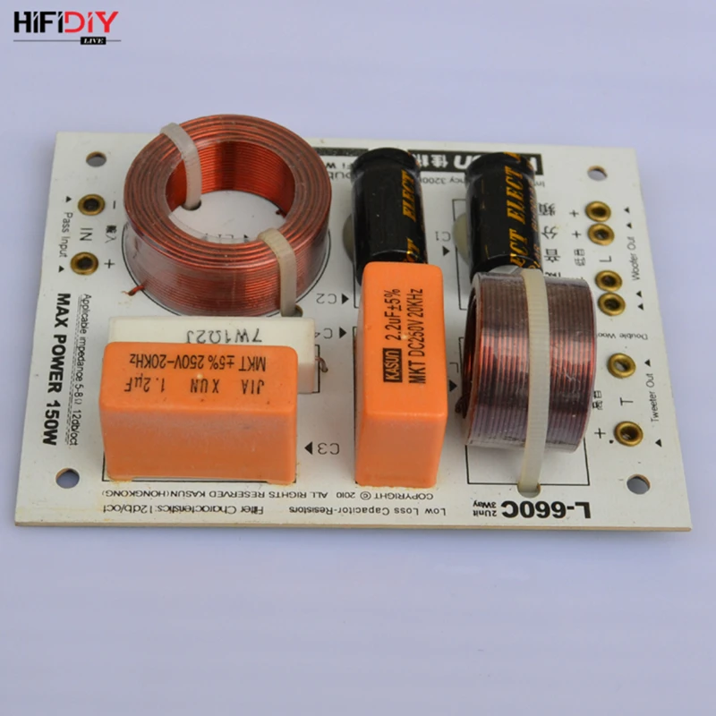 HIFIDIY LIVE L-680C 2.5/3 Way 3 speaker Unit (Tweeter +mid-bass +bass)HiFi Speakers audio  Frequency Divider Crossover Filters
