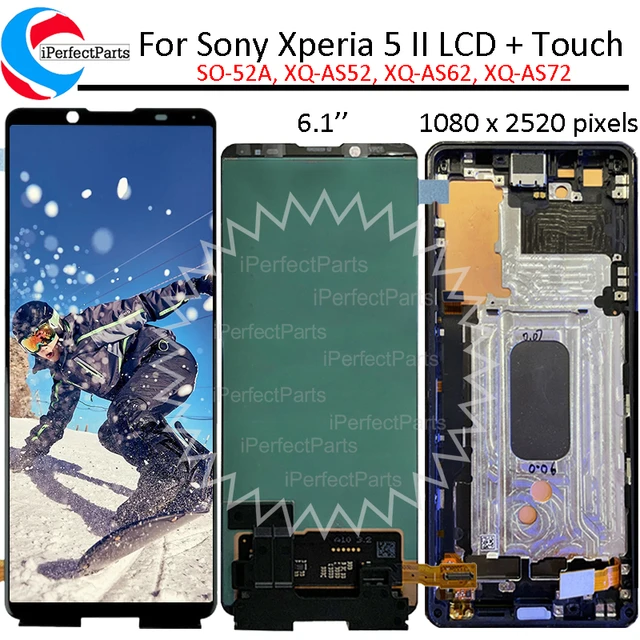 6.1 ''ソニーのxperia 5 ii lcdディスプレイタッチパネル画面ソニーのxperia 5 ii液晶SO-52A、XQ-AS52、XQ-AS62、XQ-AS72  - AliExpress