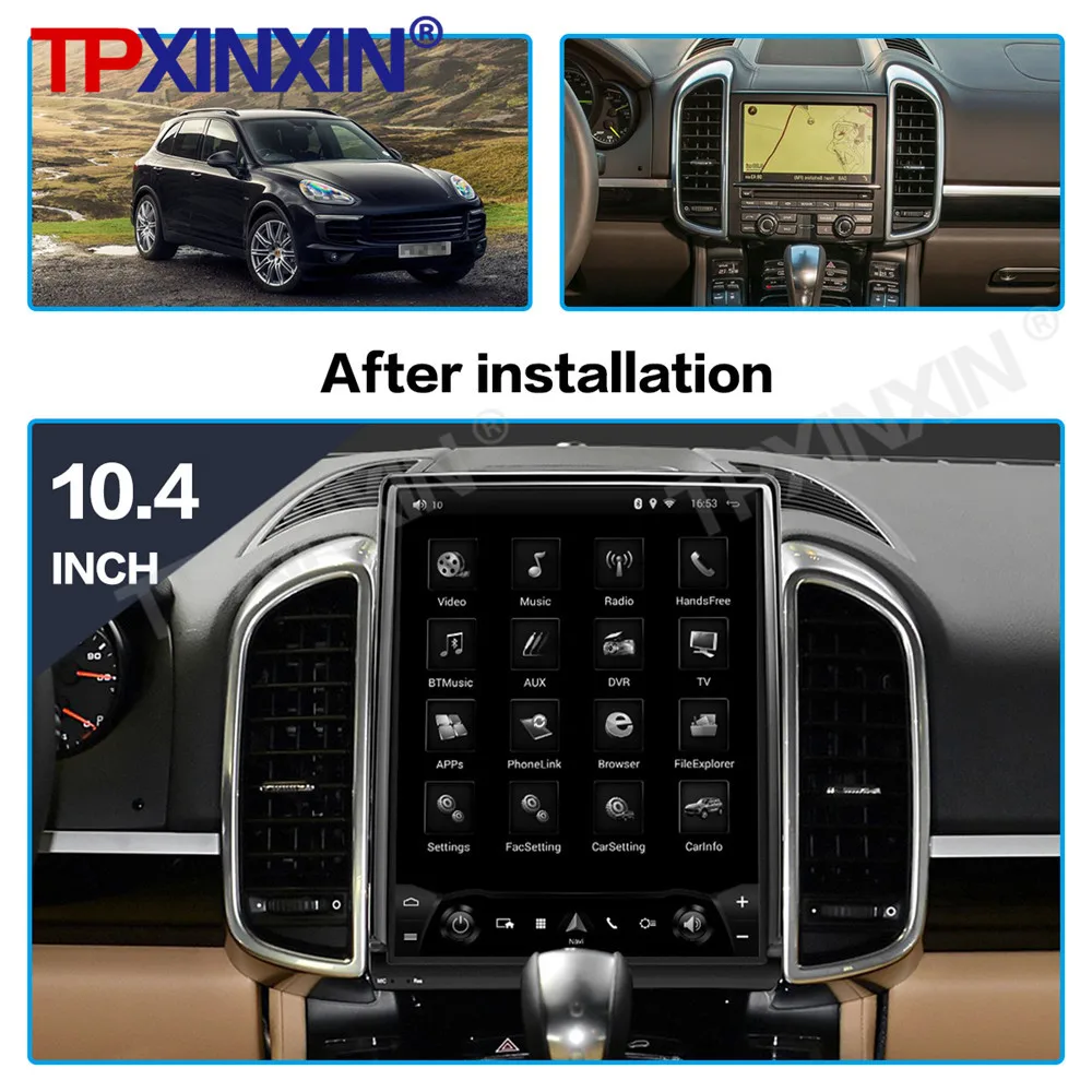 Android 13 4+64G Car Radio For Porsche Cayenne 2011-2018 Multimedia Player GPS Navi Auto Stereo Recoder Head Unit DSP Carplay